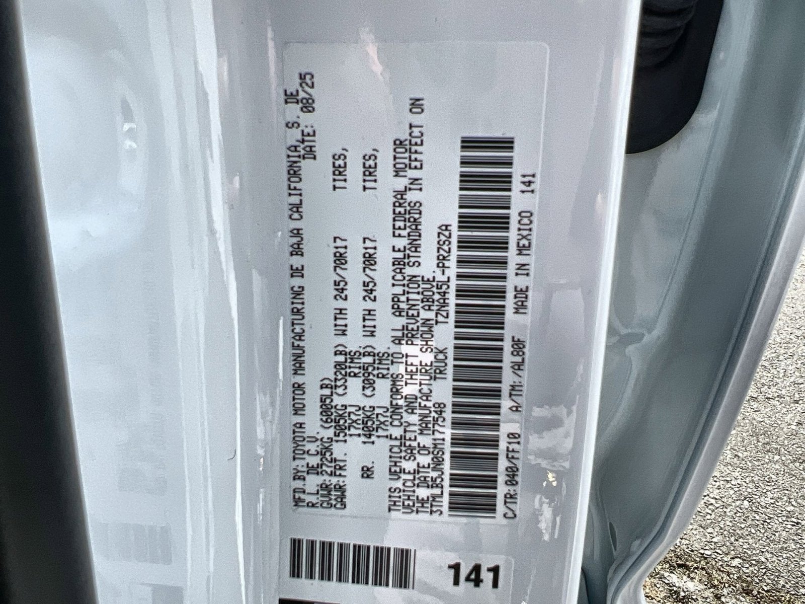 2025 Toyota Tacoma SR5