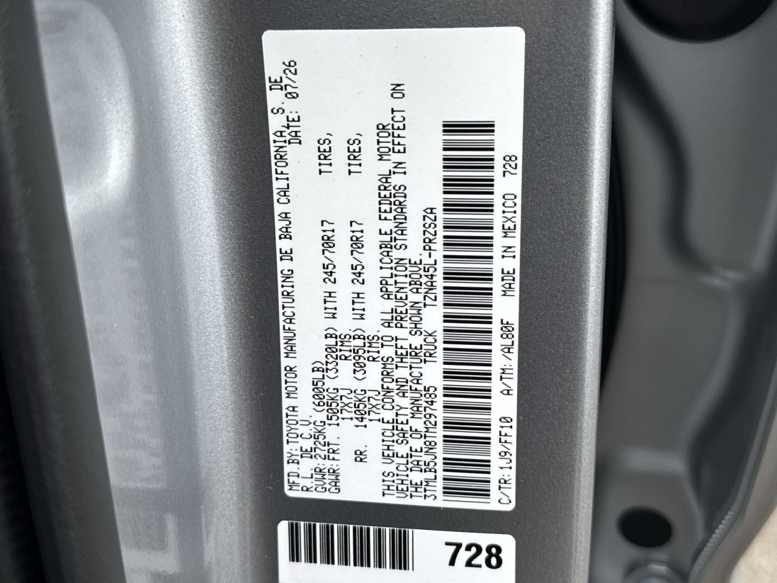 2026 Toyota Tacoma SR5