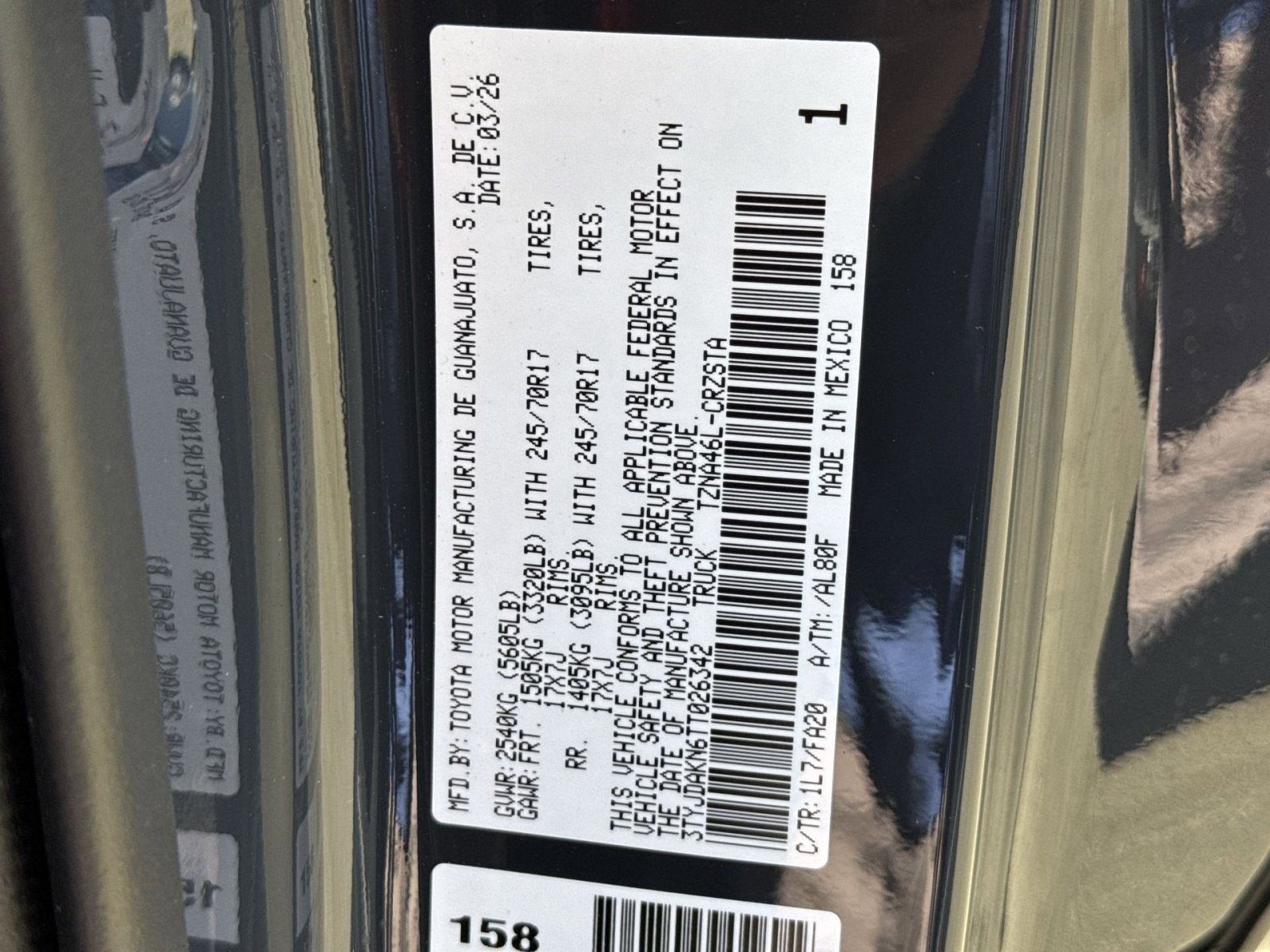 2026 Toyota Tacoma SR