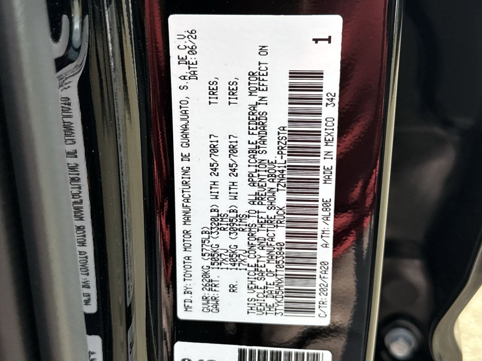 2026 Toyota Tacoma SR
