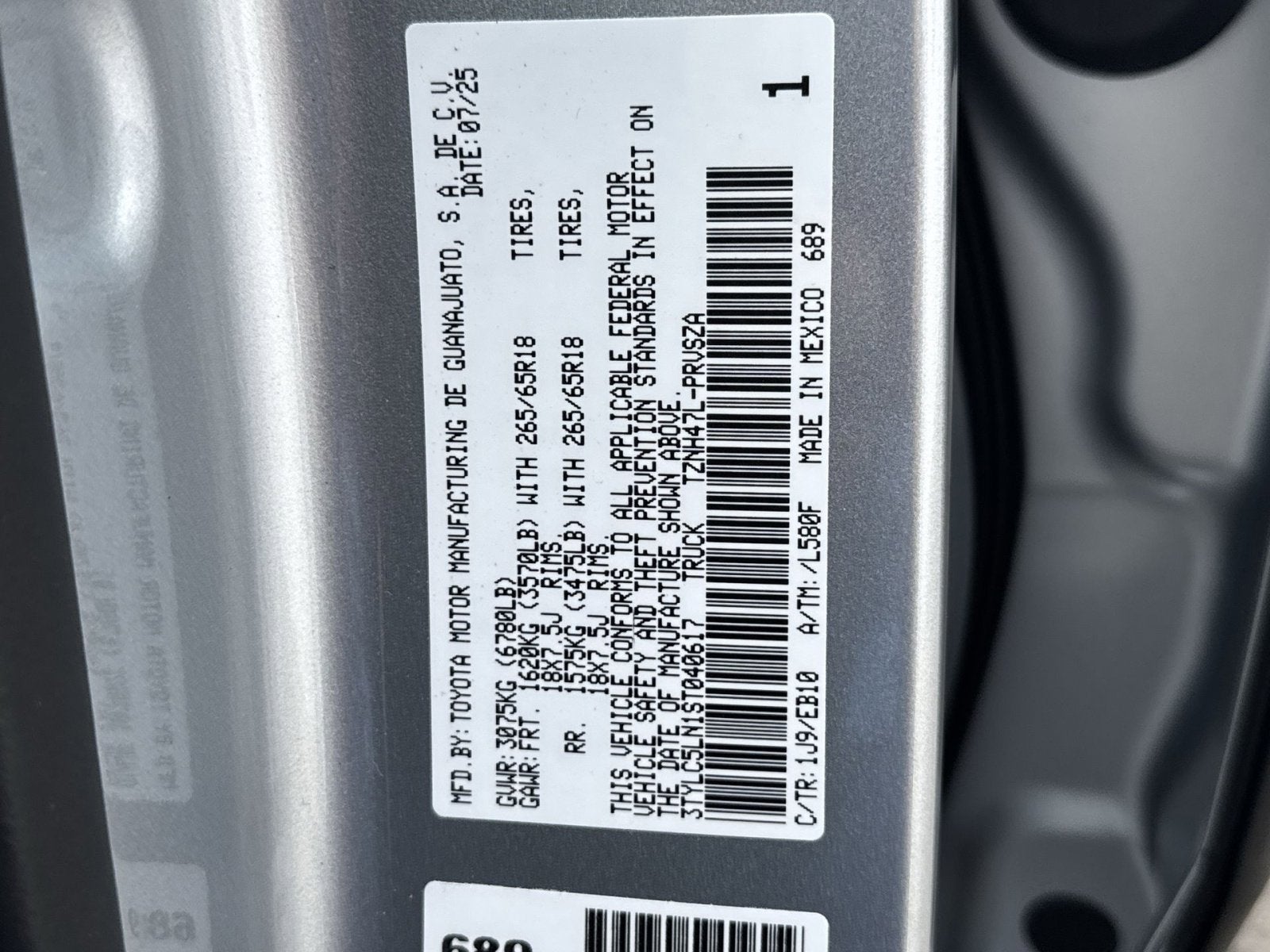 2025 Toyota Tacoma Hybrid Limited