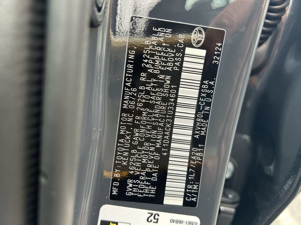 2026 Toyota Camry SE