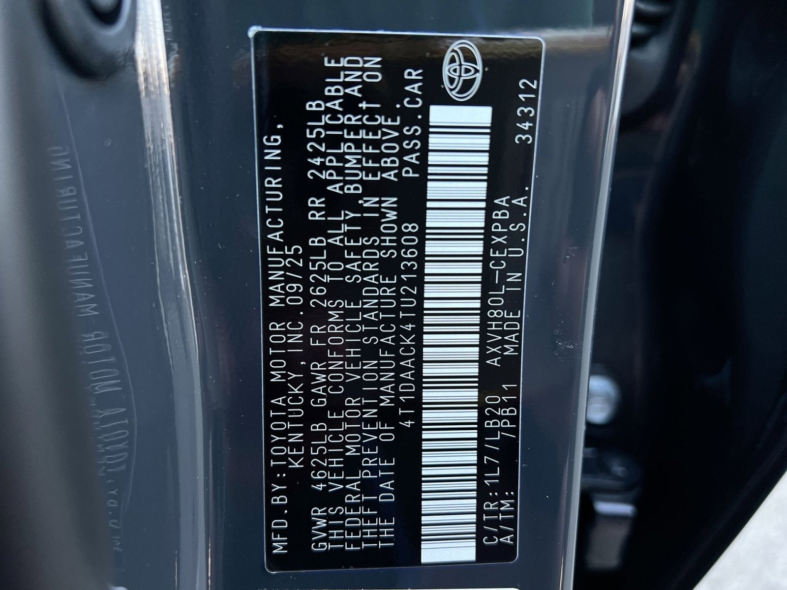 2026 Toyota Camry XSE