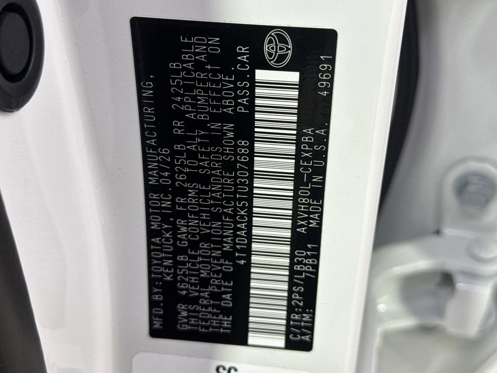 2026 Toyota Camry XSE