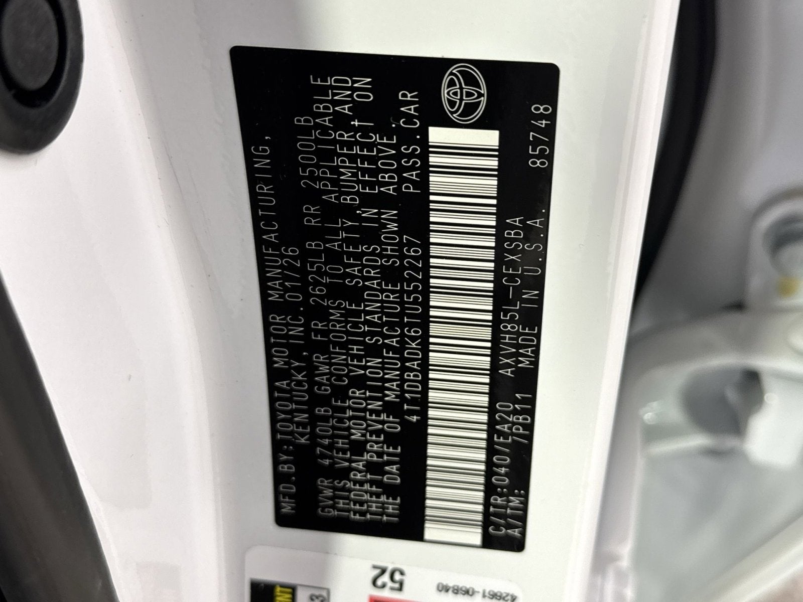 2026 Toyota Camry SE