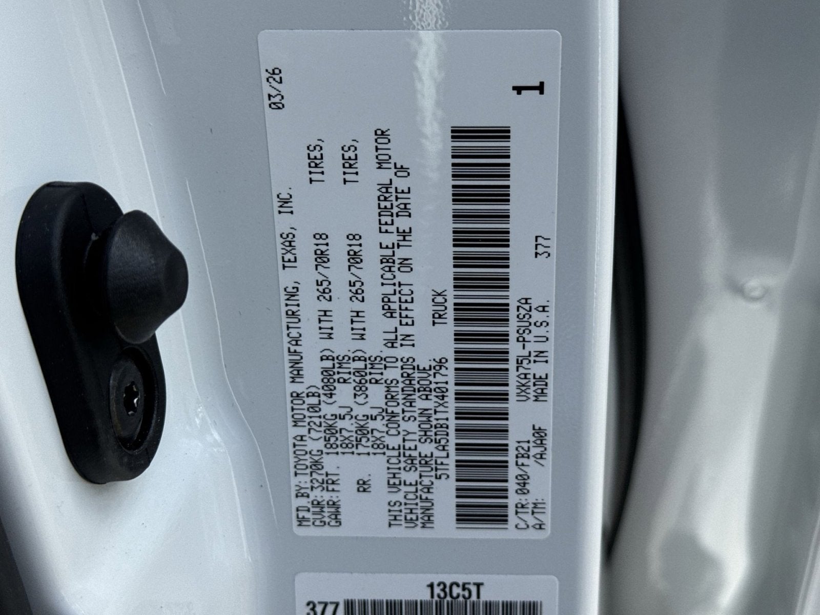 2026 Toyota Tundra SR5