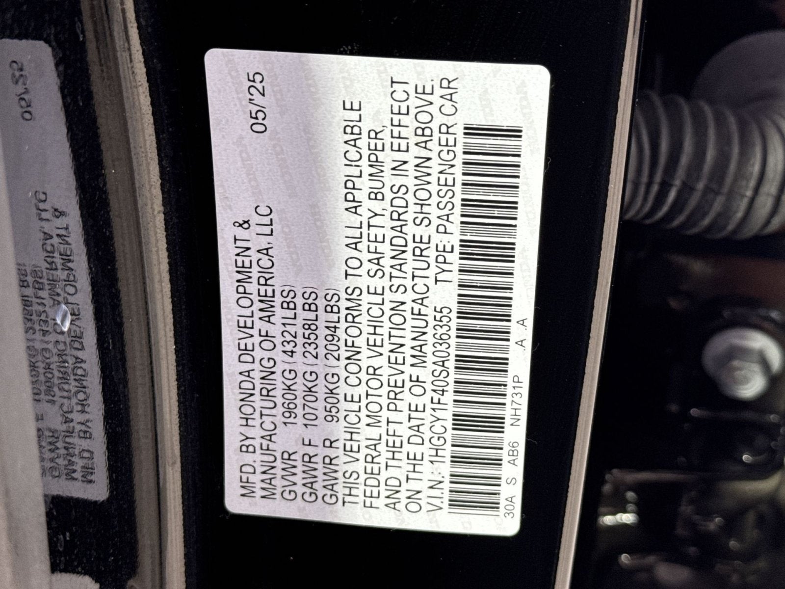 2025 Honda Accord SE