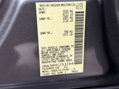 2015 Nissan Altima 2.5 SL