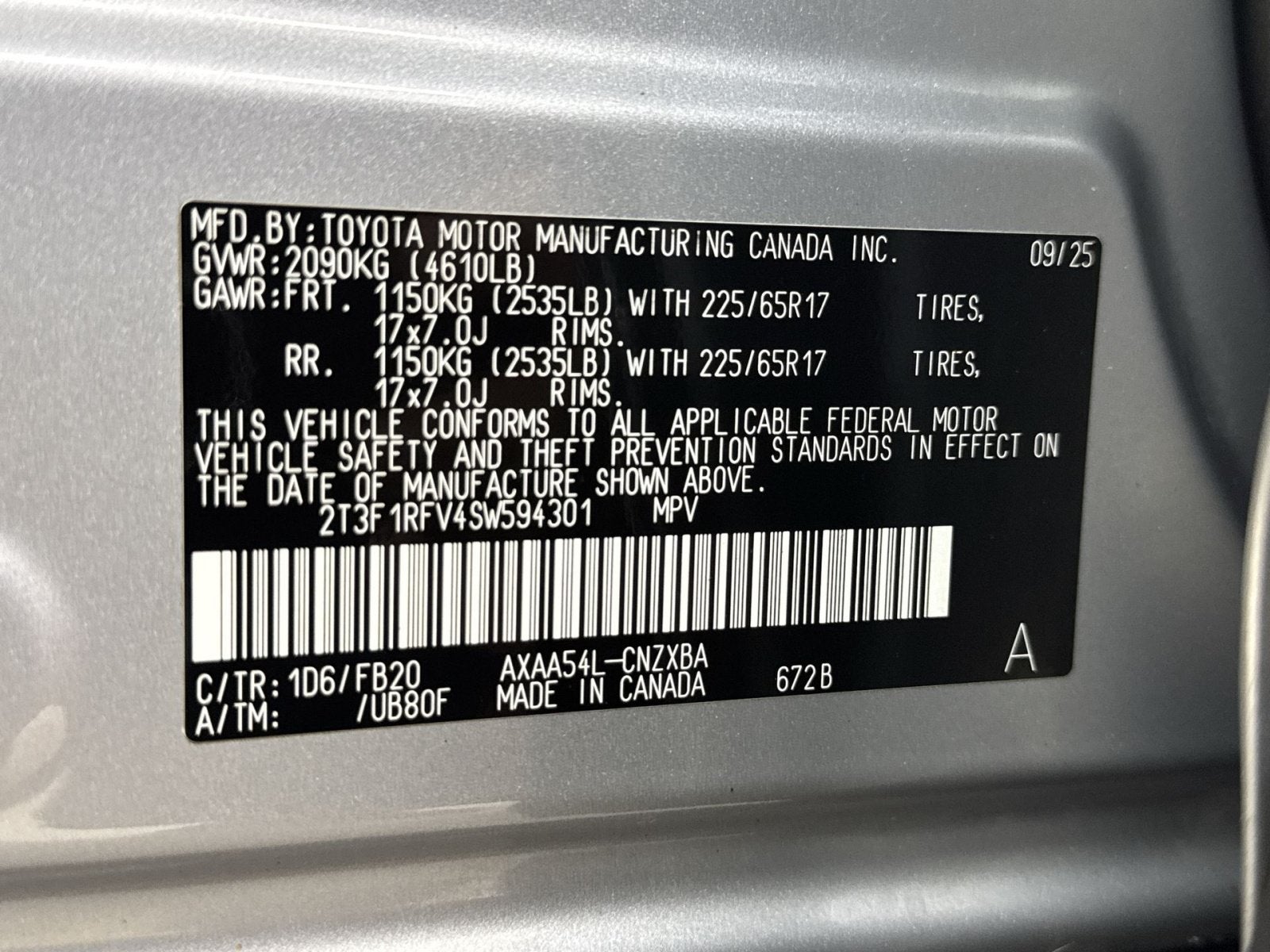 2025 Toyota RAV4 LE