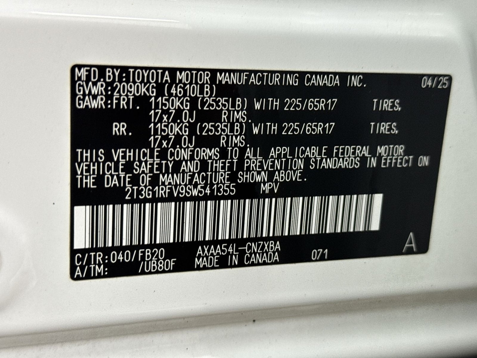 2025 Toyota RAV4 LE