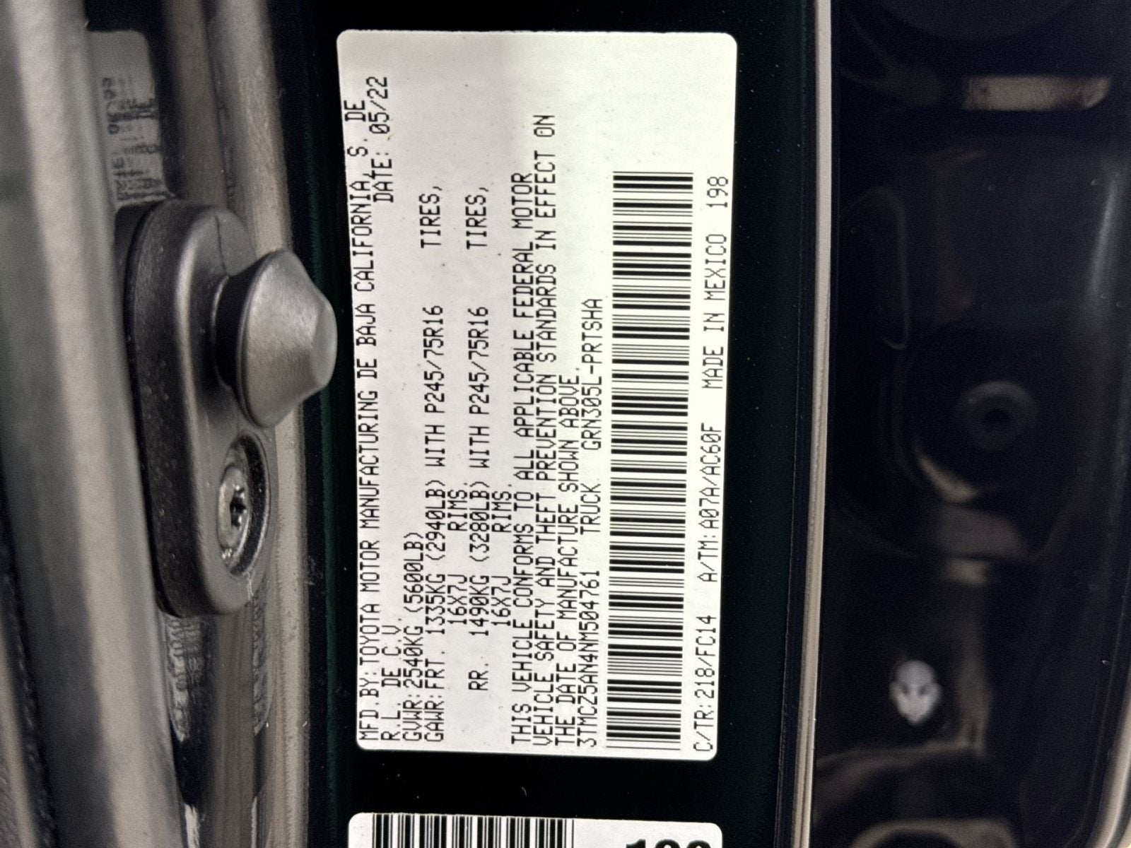 2022 Toyota Tacoma SR5
