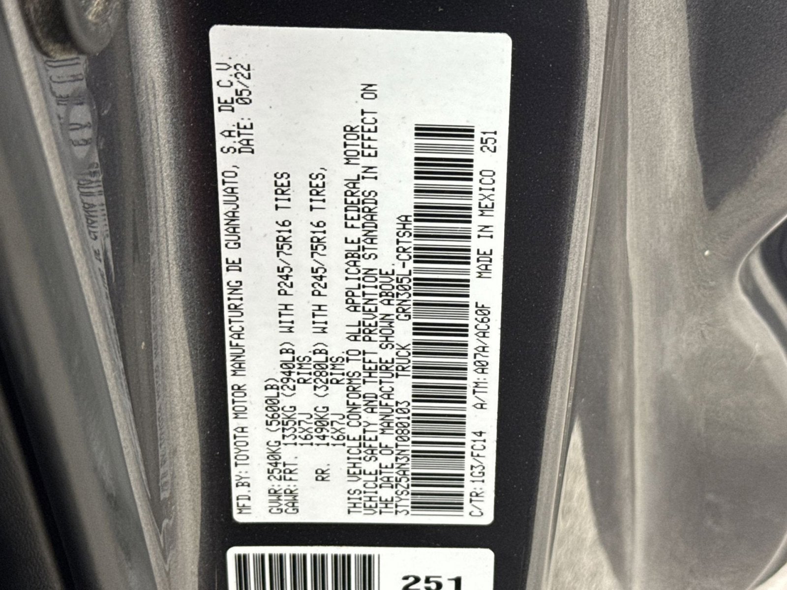 2022 Toyota Tacoma SR5