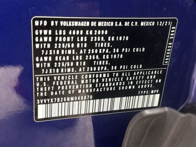 2022 Volkswagen Taos 1.5T SE