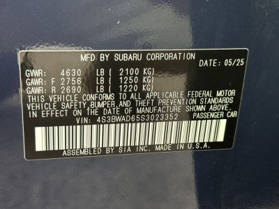 2025 Subaru Legacy Premium