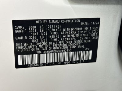 2025 Subaru Ascent Premium