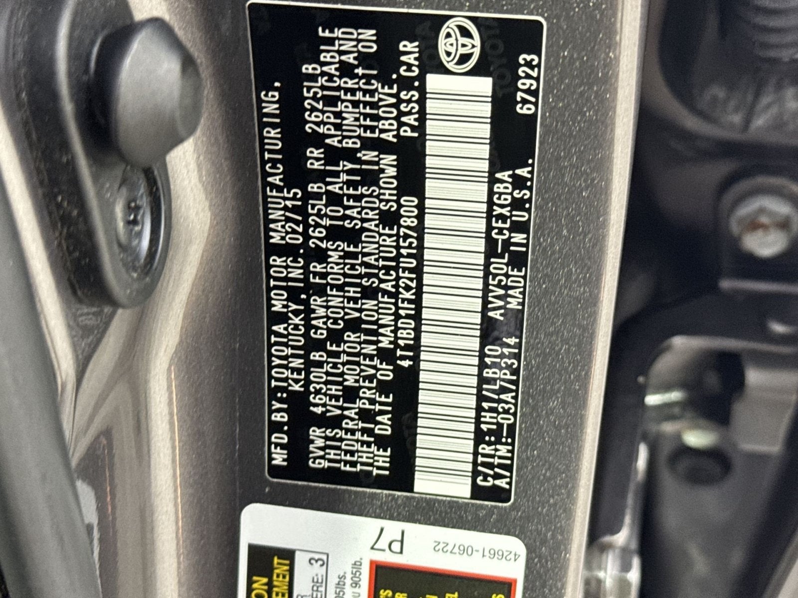2015 Toyota Camry Hybrid XLE
