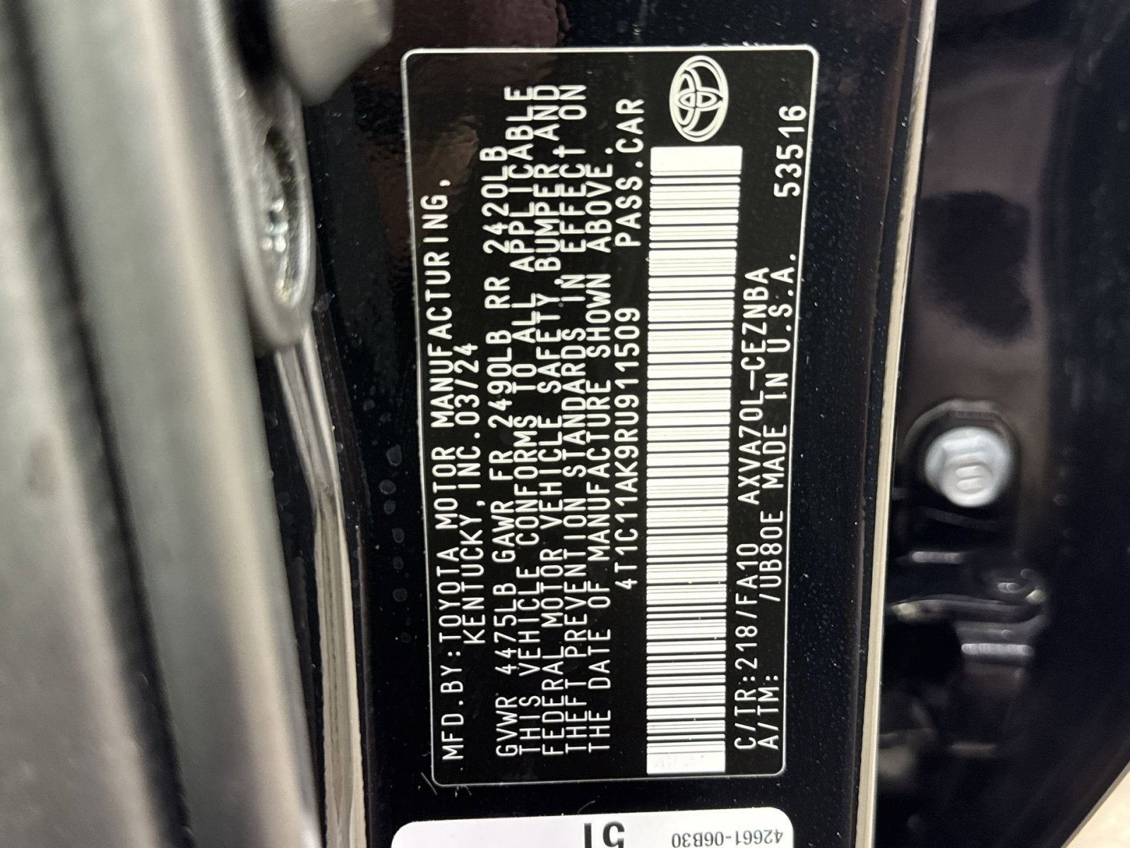 2024 Toyota Camry LE
