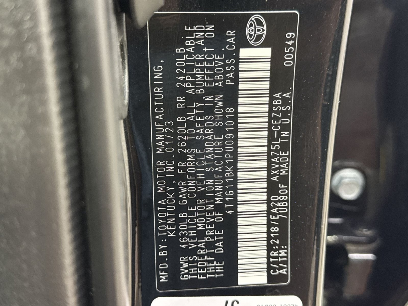 2023 Toyota Camry SE