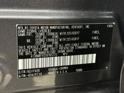 2025 Toyota RAV4 Hybrid XLE