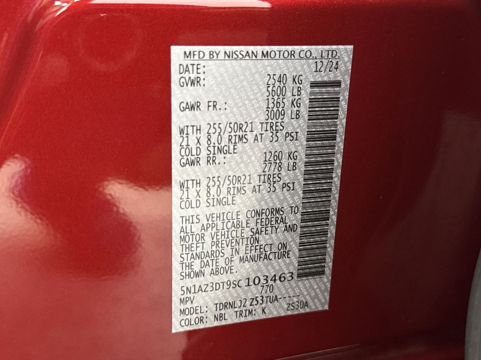 2025 Nissan Murano Platinum