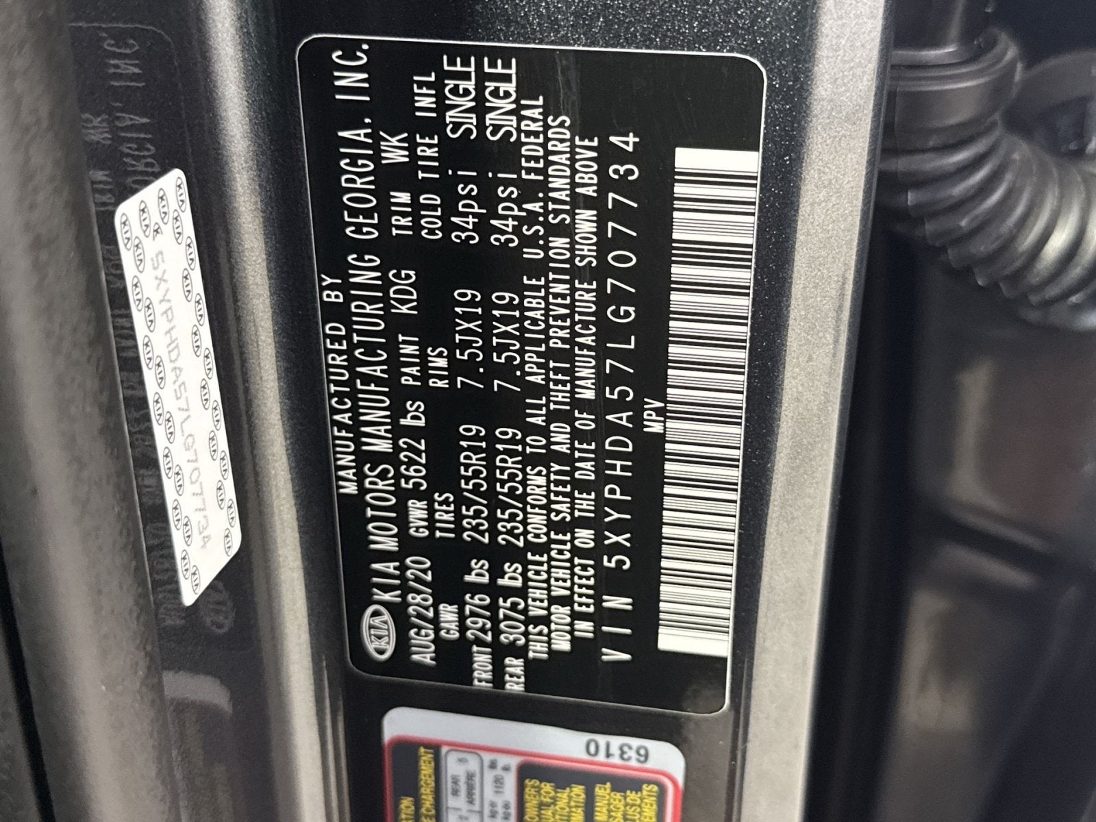 2020 Kia Sorento EX