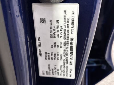 2021 Tesla Model 3 Long Range