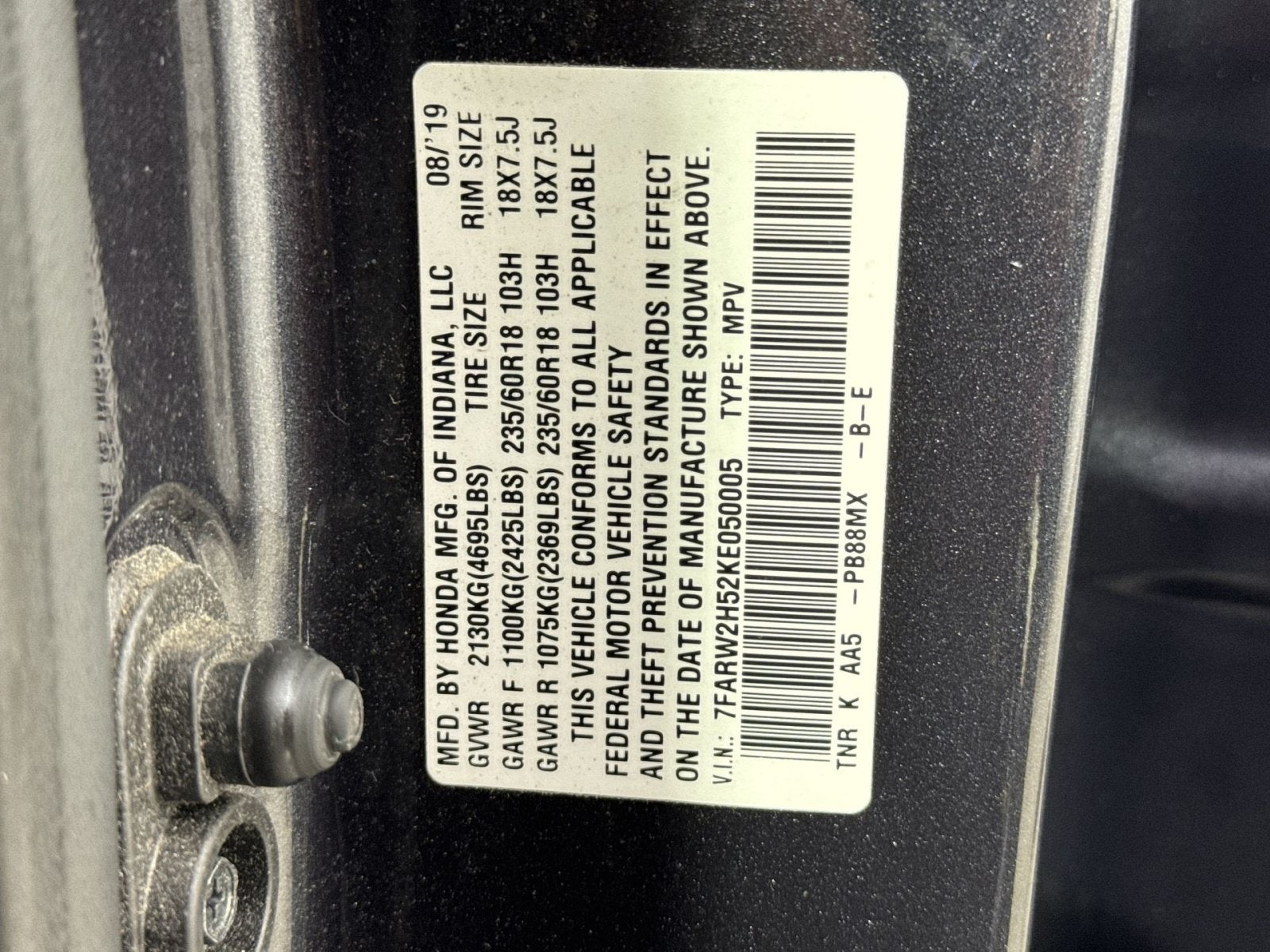 2019 Honda CR-V EX