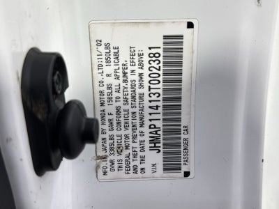 2003 Honda S2000 Base