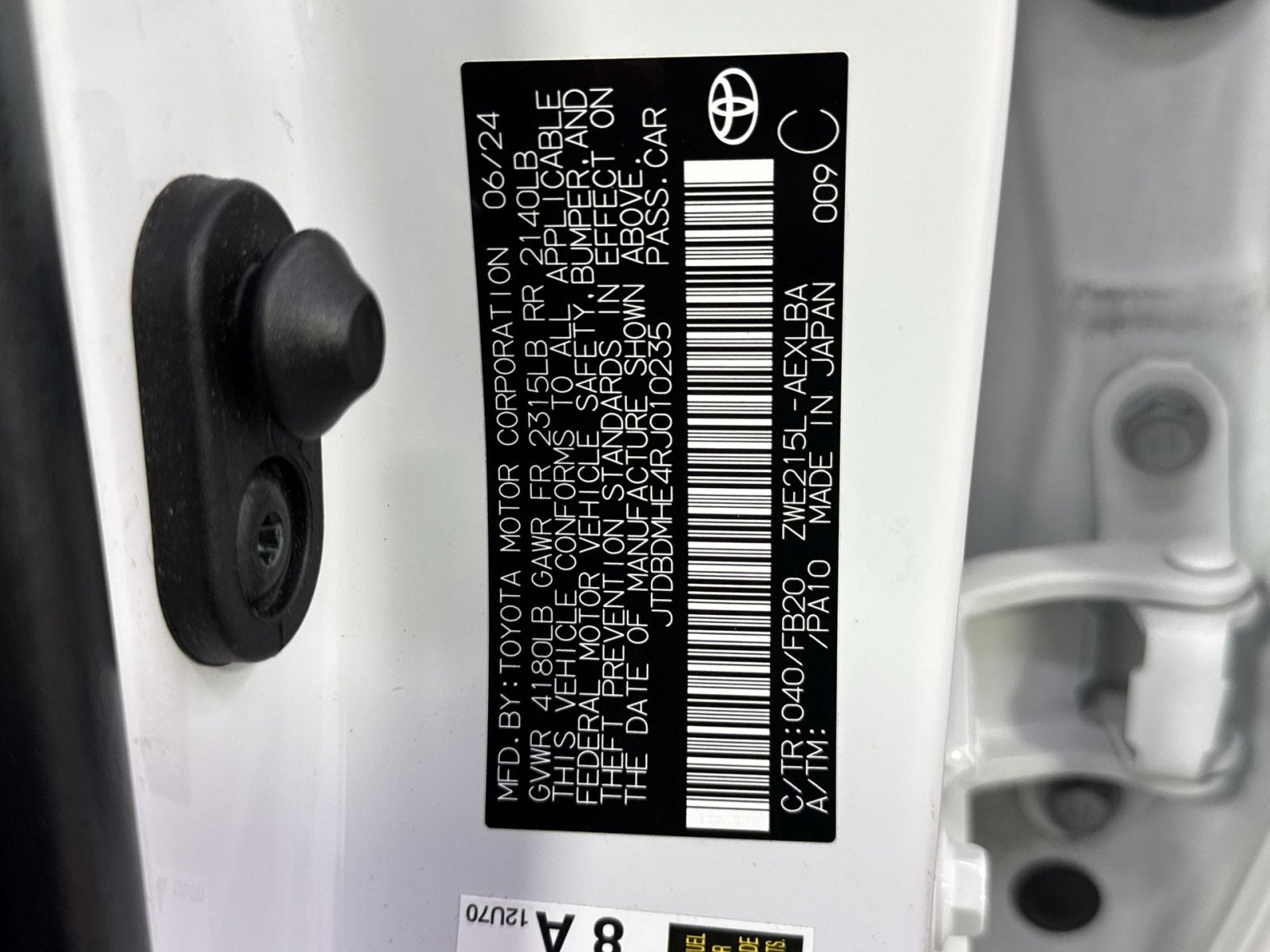 2024 Toyota Corolla Hybrid LE