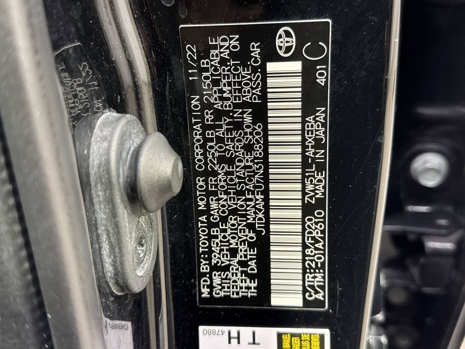 2022 Toyota Prius LE