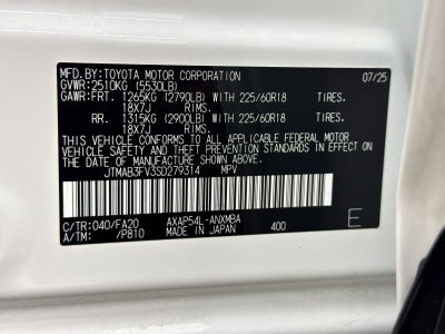2025 Toyota RAV4 Plug-In Hybrid SE