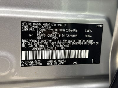 2020 Toyota RAV4 Hybrid XSE