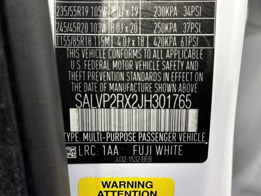 2018 Land Rover Range Rover Evoque SE