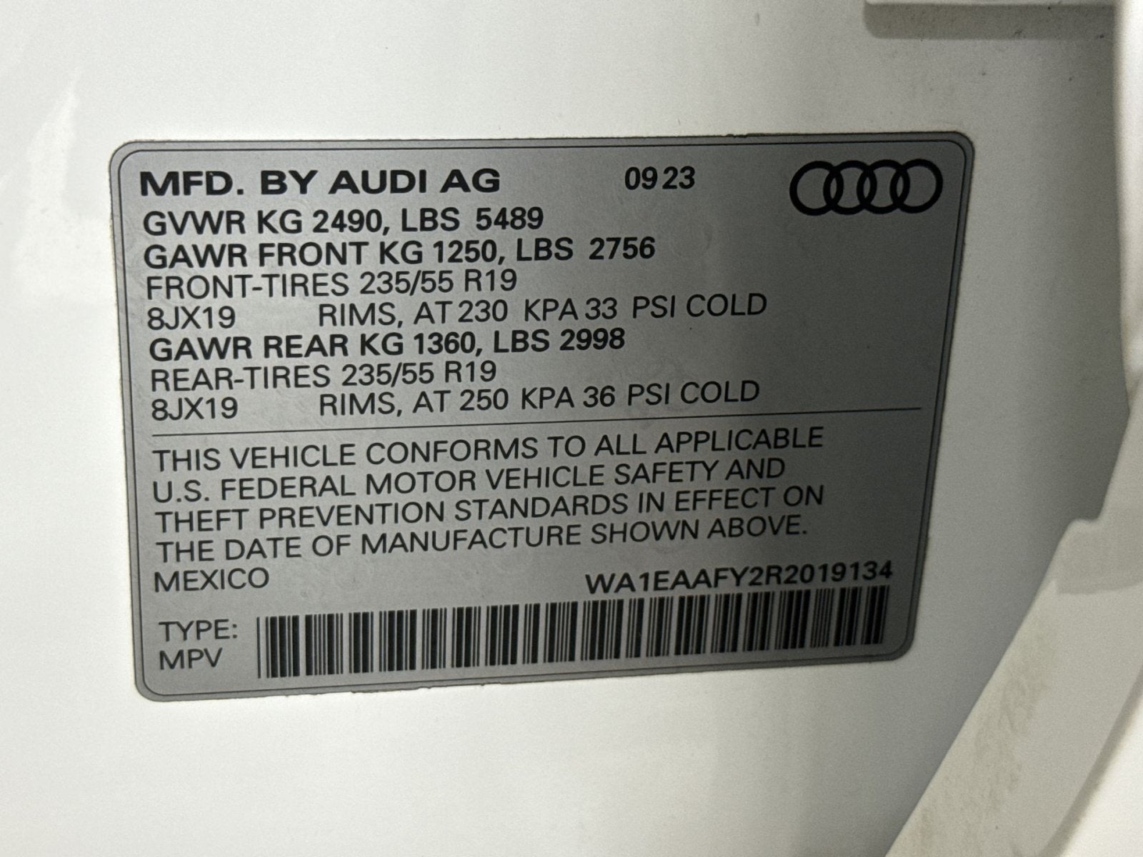 2024 Audi Q5 45 S line Premium