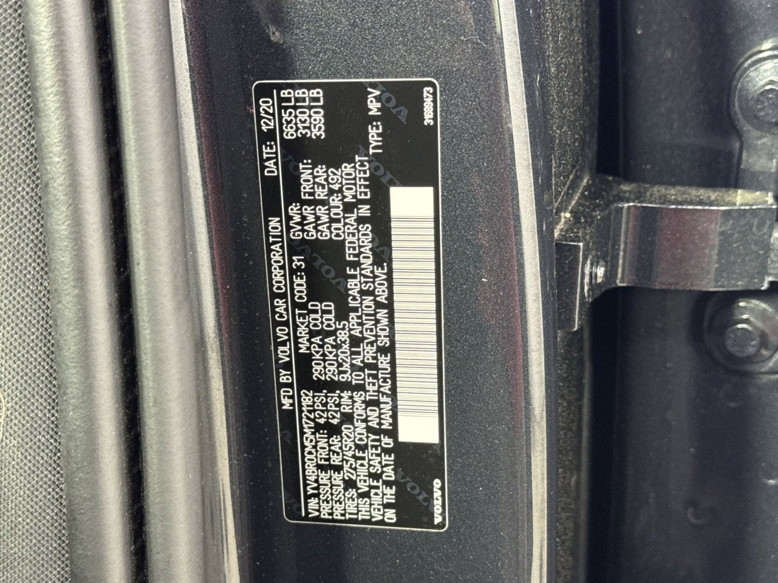 2021 Volvo XC90 Recharge Plug-In Hybrid T8 R-Design 7 Passenger