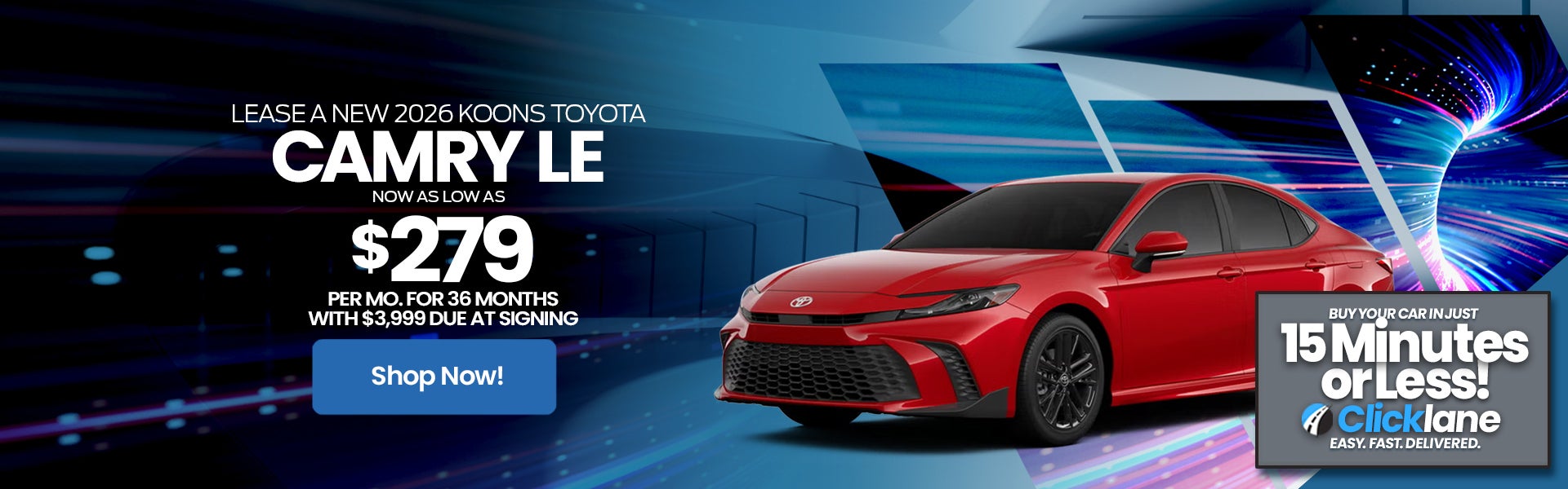 2026 Toyota Camry Lease Offer