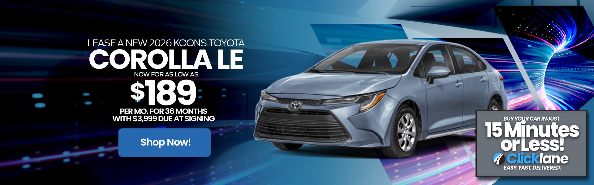 2026 Toyota Corolla Lease Offer