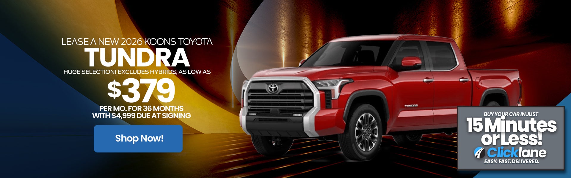 2026 Toyota Tundra Lease Offer