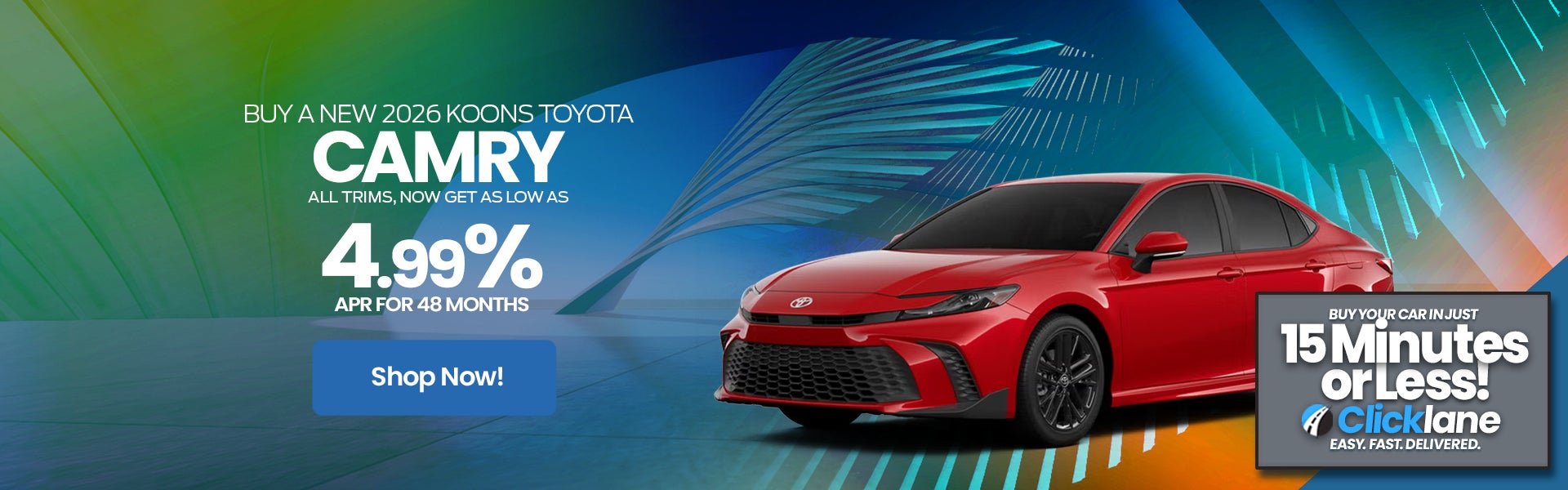Toyota Camry 4.99% APR