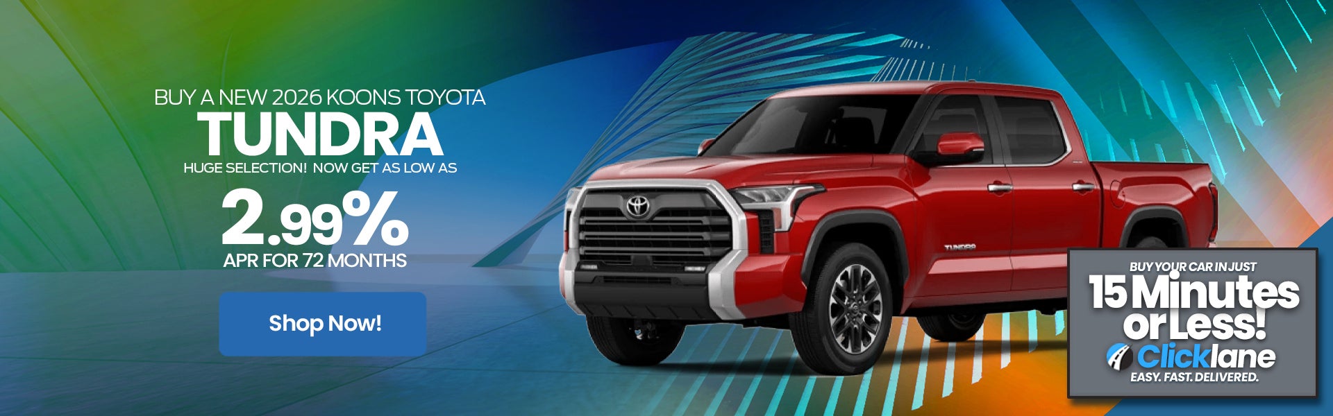 Toyota Tundra 2.99% APR