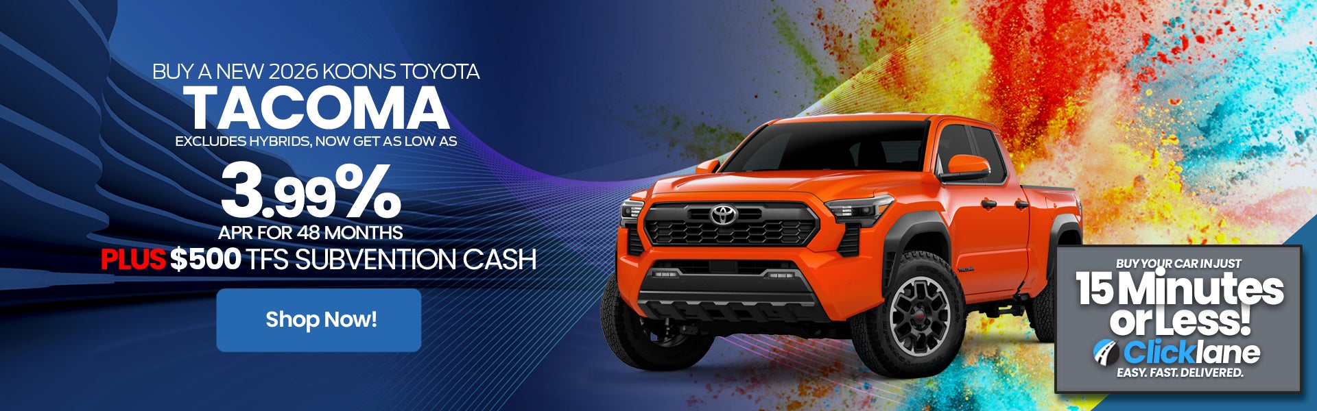 2026 Toyota Tacoma APR Offer